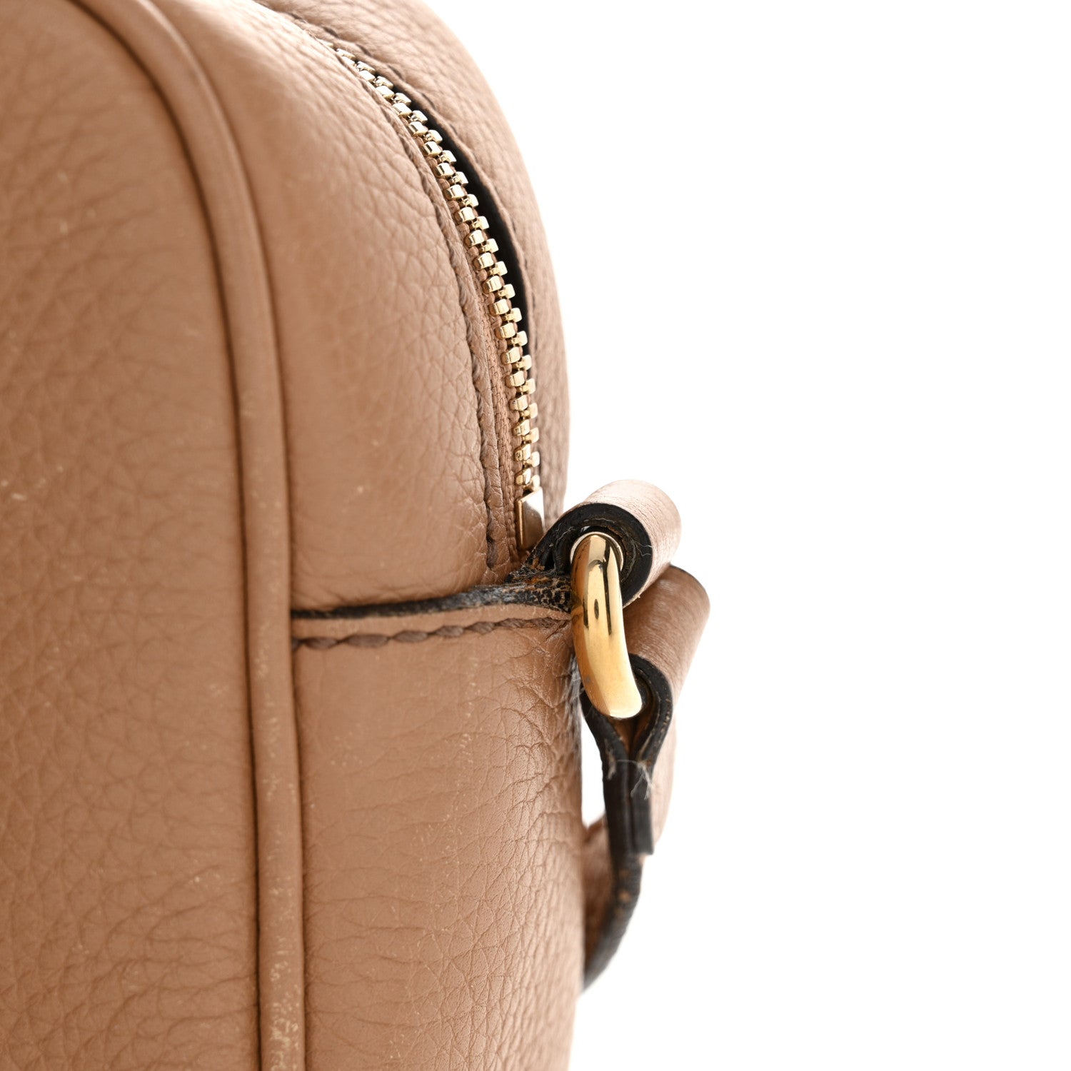 Gucci Pebbled Calfskin Small Soho Disco Bag Camelia 13 of 17