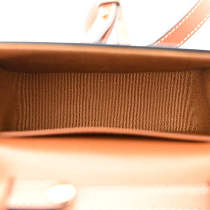 Celine Triomphe Canvas Calfskin Mini Triomphe Tan 5 of 12