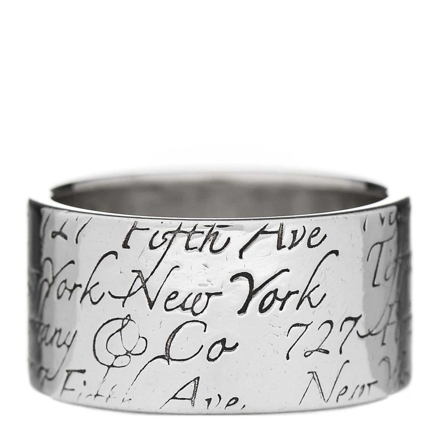 Sterling Silver 10mm Notes Wide Ring 53 6.5