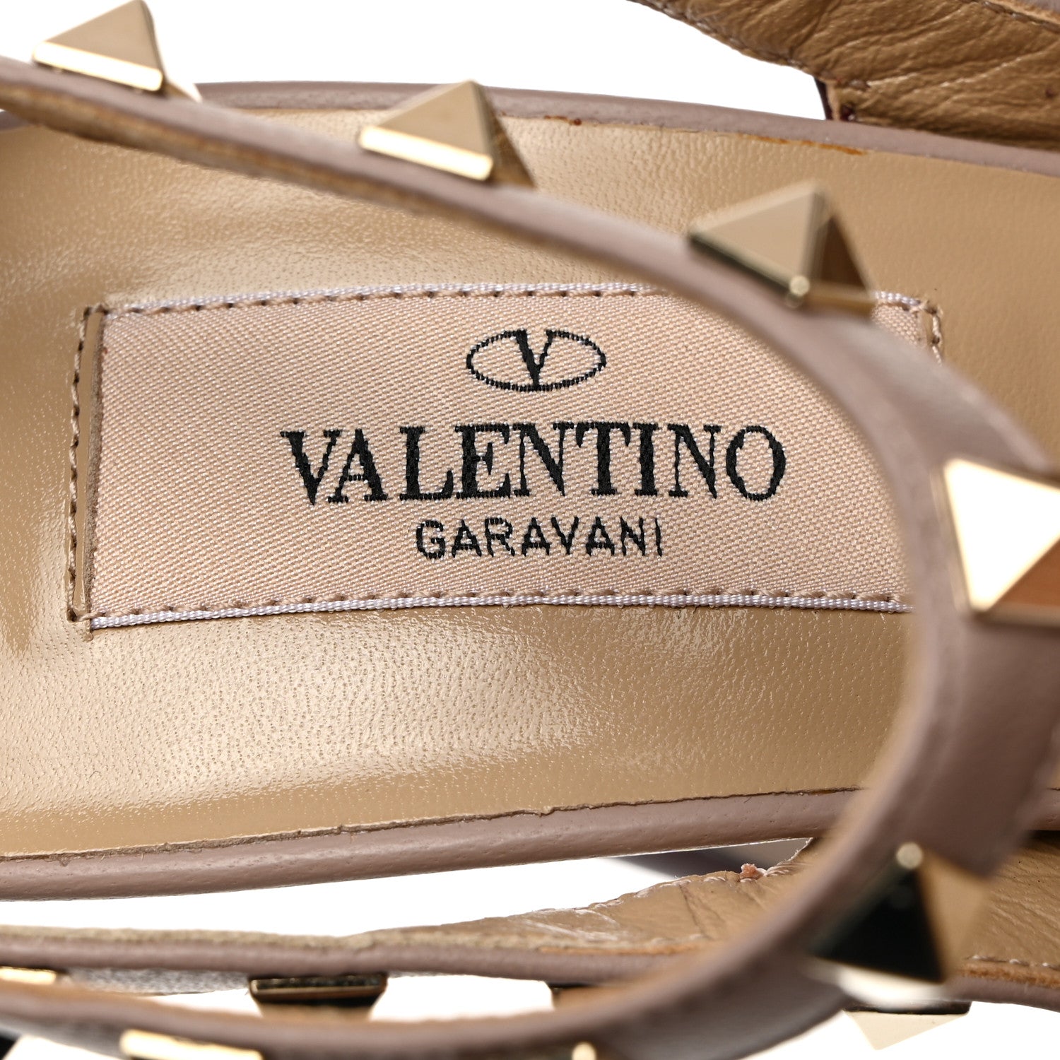 Valentino Garavani Calfskin Nappa Rockstud Ankle Strap 100mm Pumps 38 Rubin Poudre 6 of 9