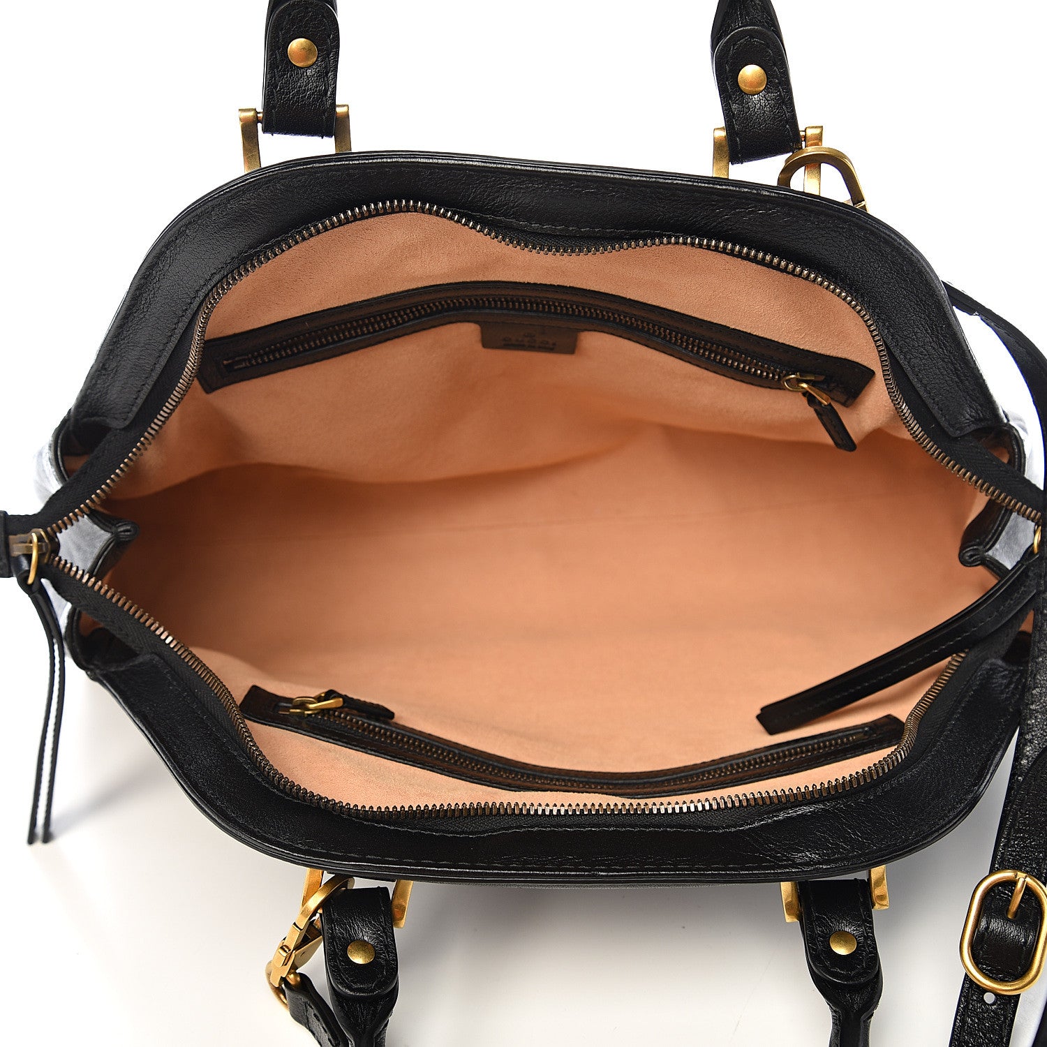 Gucci Calfskin Medium Re(Belle) Top Handle Bag Black 4 of 9
