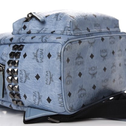 MCM Visetos Small Side Stud Stark Backpack Munich Blue 5 of 19