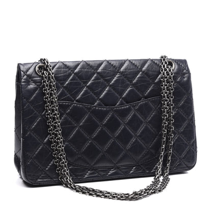 Chanel Aged Calfskin Quilted 2.55 Reissue 226 Flap Navy Blue 2 of 10