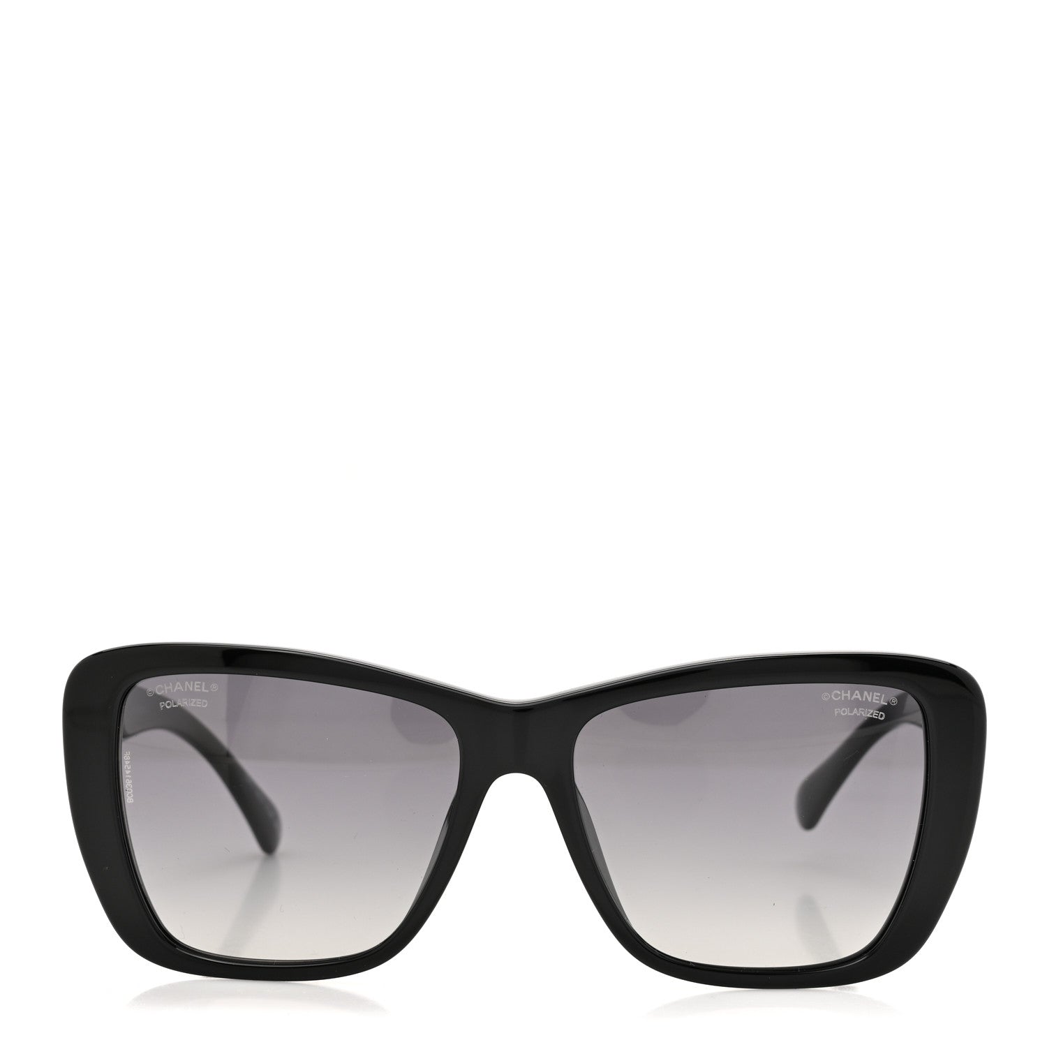 Chanel Acetate Polarized Butterfly Sunglasses 71548A Black 2 of 7