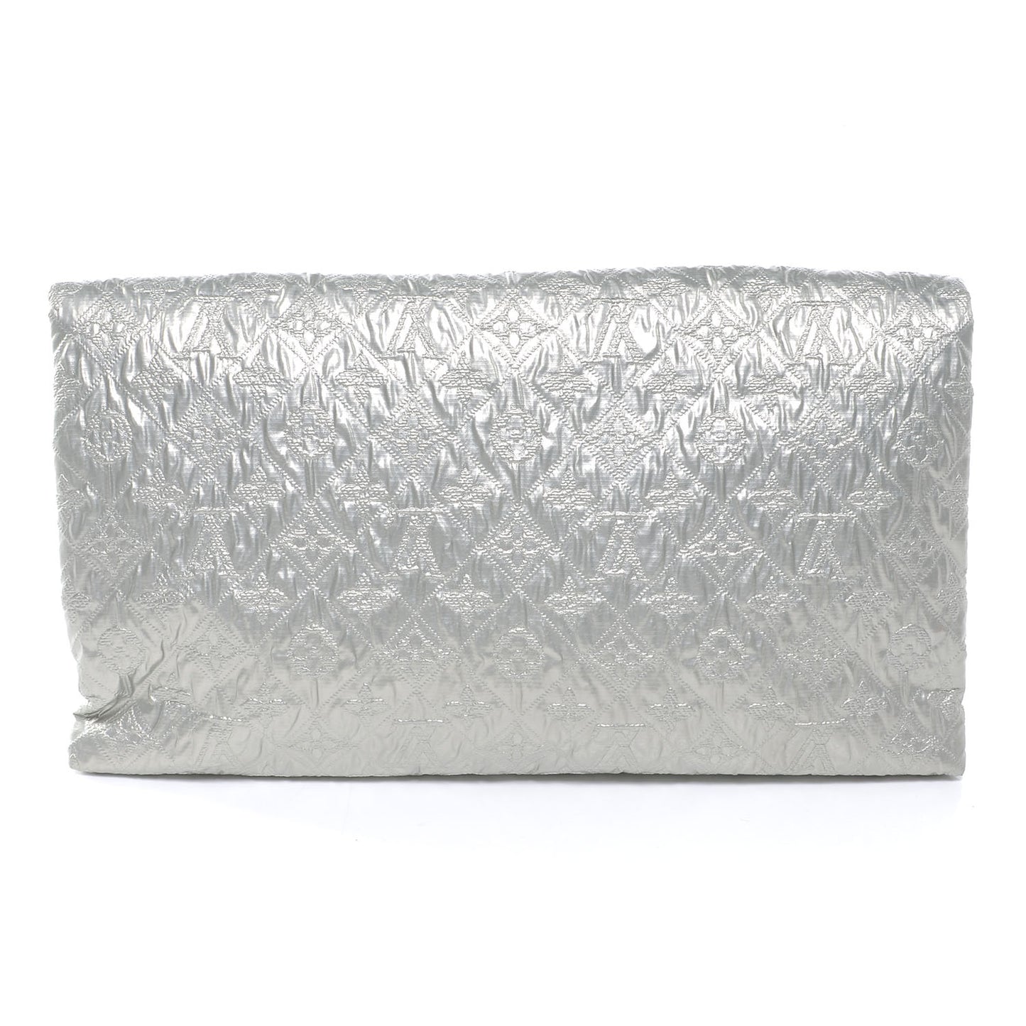 Jacquard Quilted Monogram Limelight Clutch GM Perle