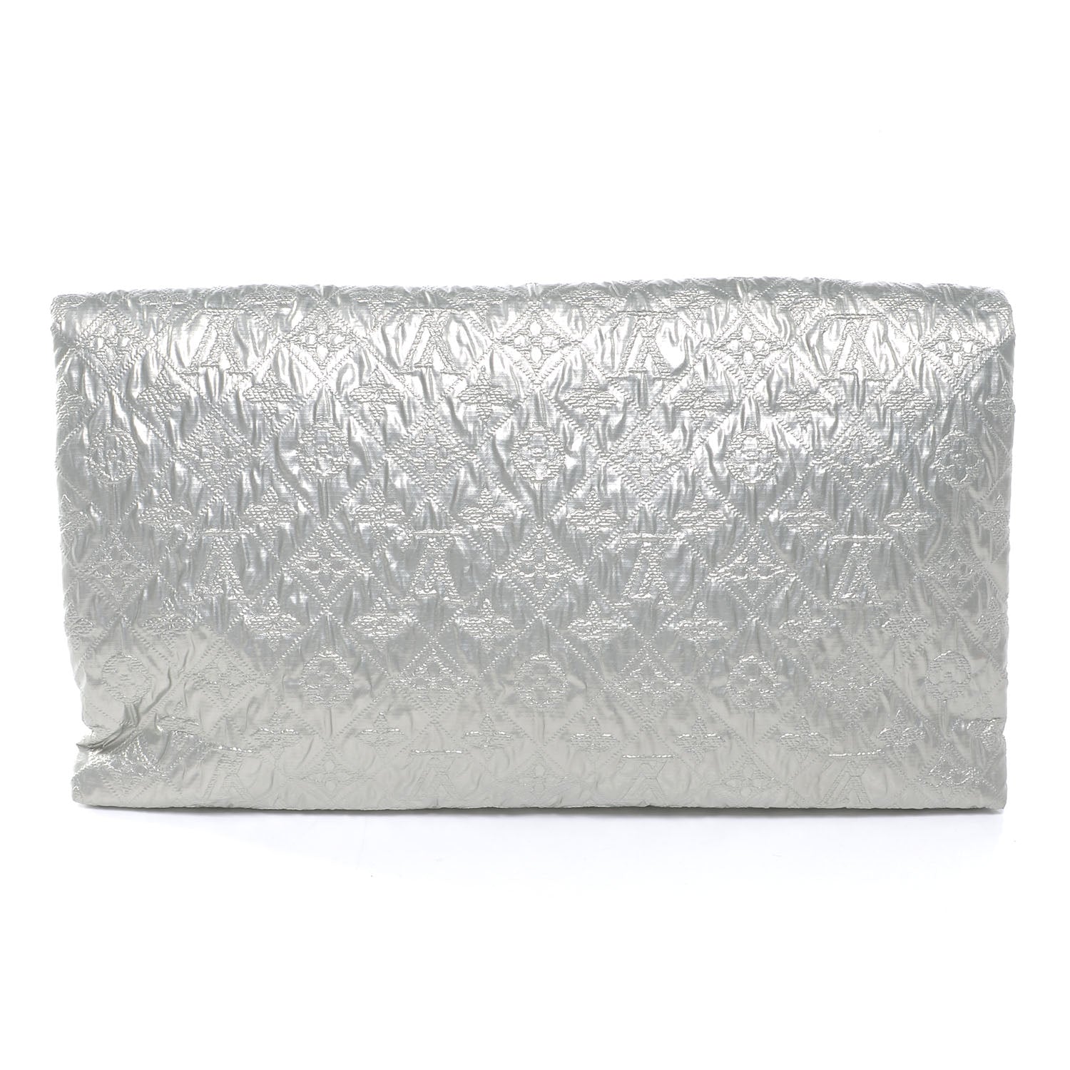 Louis Vuitton Jacquard Quilted Monogram Limelight Clutch GM Perle 3 of 7