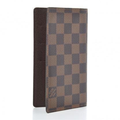 Louis Vuitton Damier Ebene Checkbook Cover Wallet 3 of 6