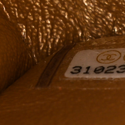 Chanel Metallic Lambskin Quilted Mini Square Flap Gold 6 of 9