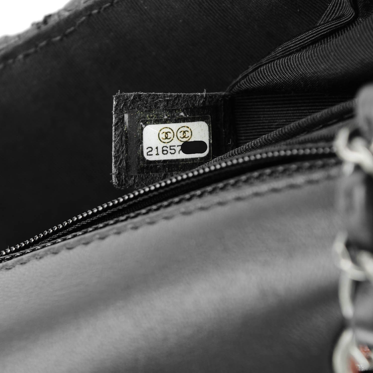 Chanel Lambskin Embroidered Mini Flap Black 8 of 8