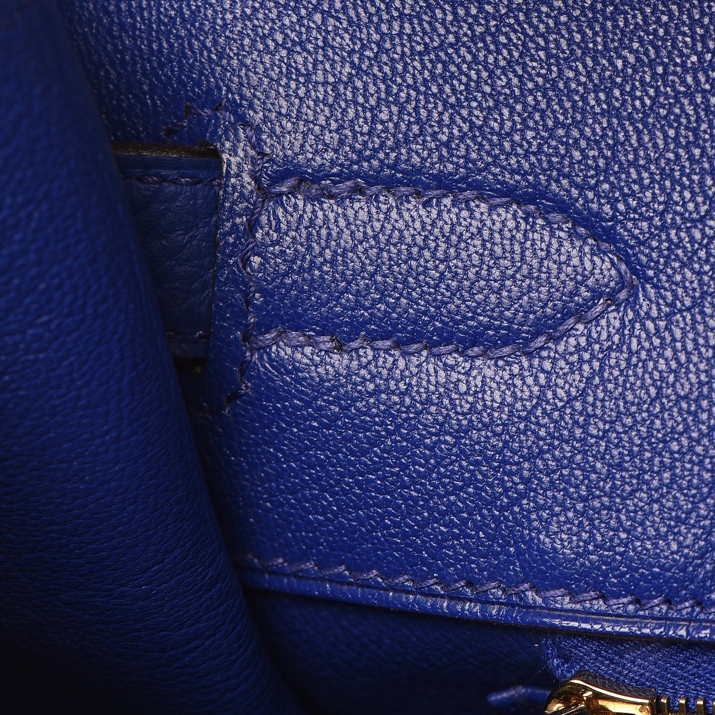 Togo Birkin 35 Bleu Electrique