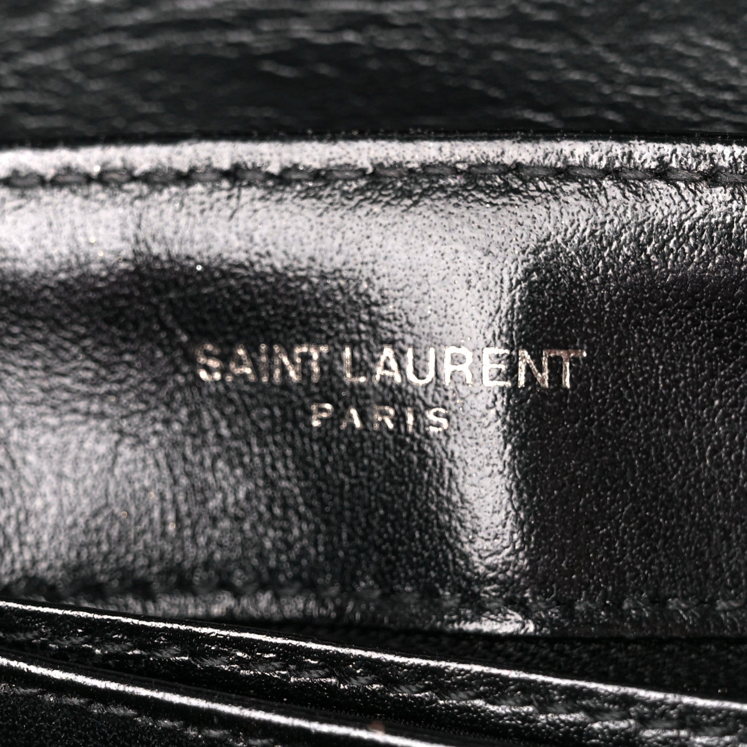 Saint Laurent Calfskin Y Quilted Monogram Monochrome Toy Loulou Crossbody Bag Black 6 of 11