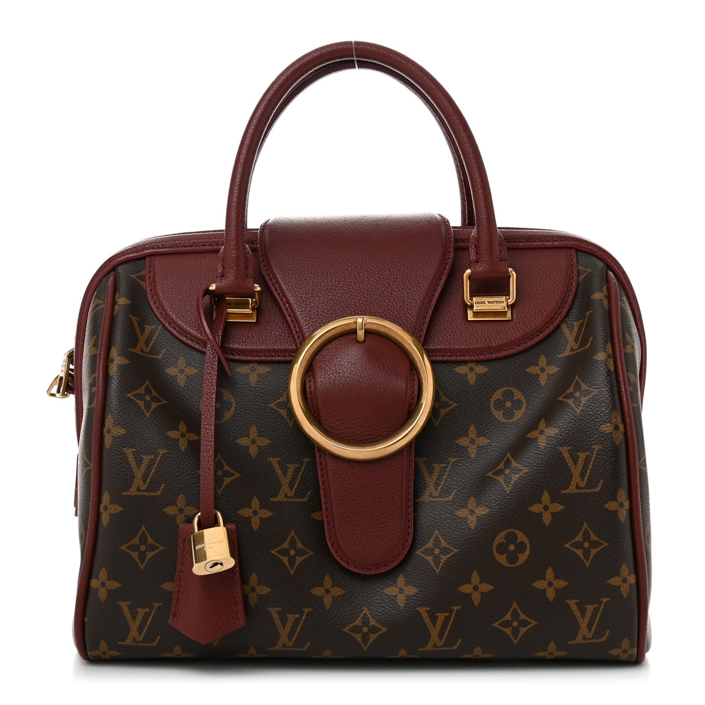 Monogram Golden Arrow Speedy Burgundy