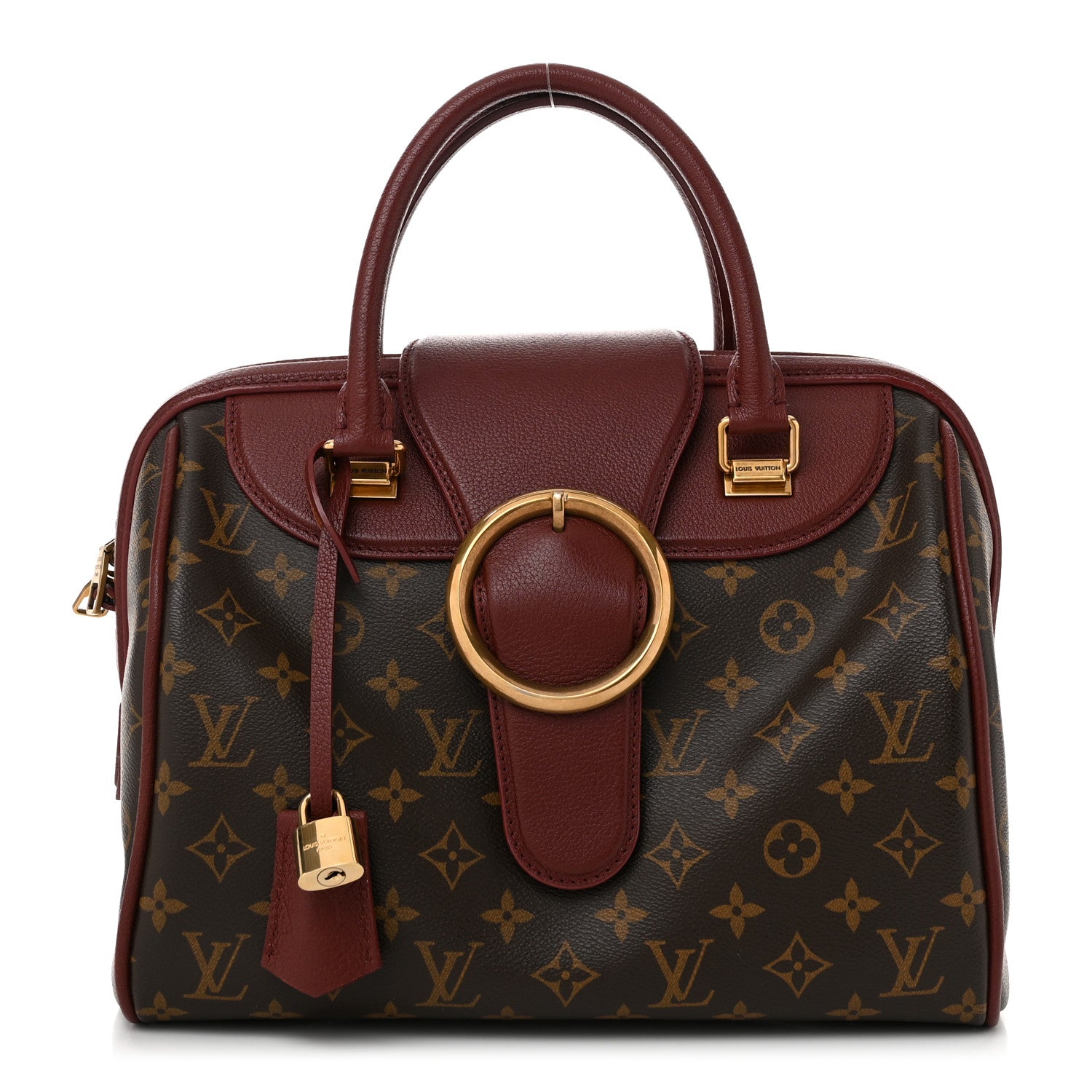 Louis Vuitton Monogram Golden Arrow Speedy Burgundy 1 of 9