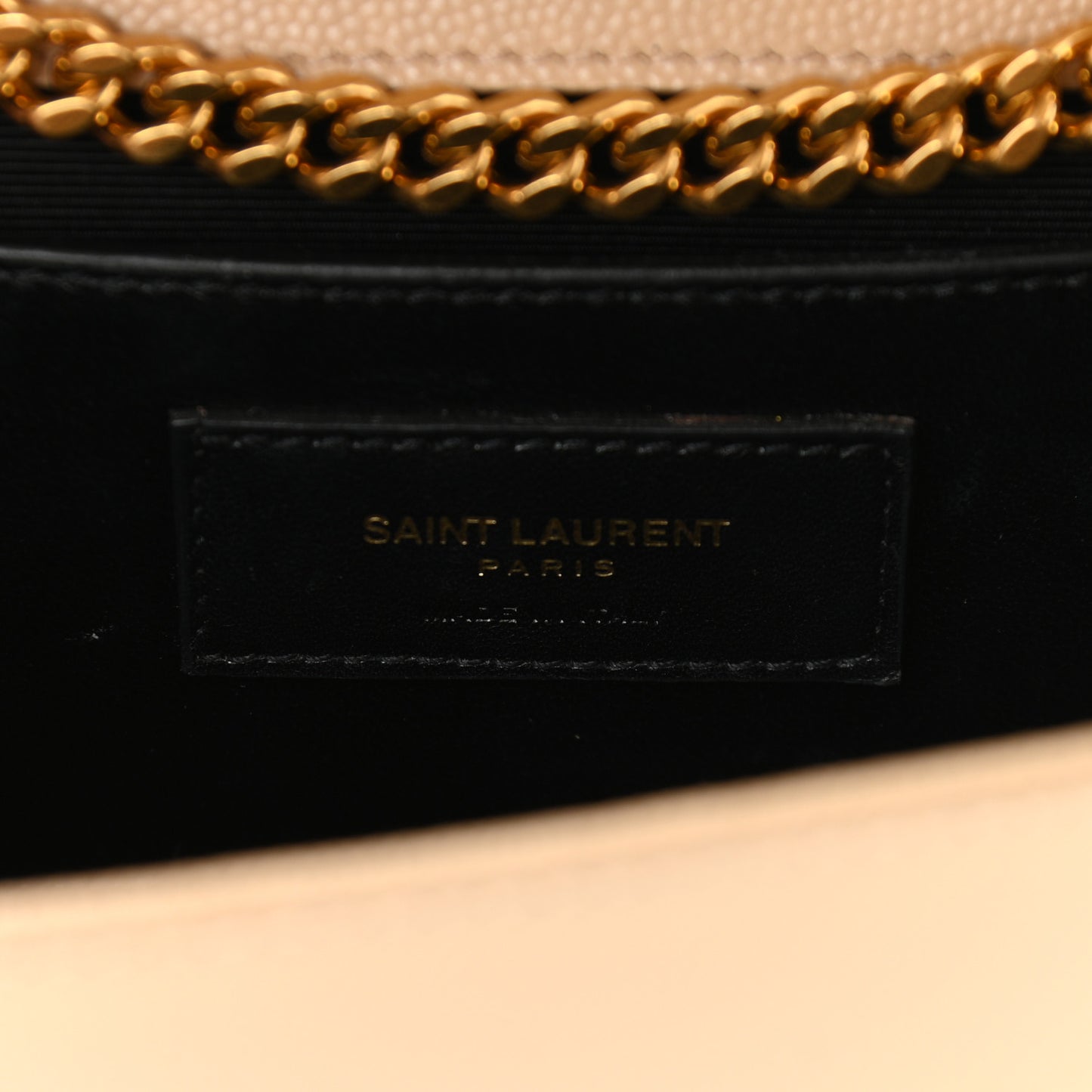 Grain De Poudre Medium Monogram Kate Satchel Dark Beige
