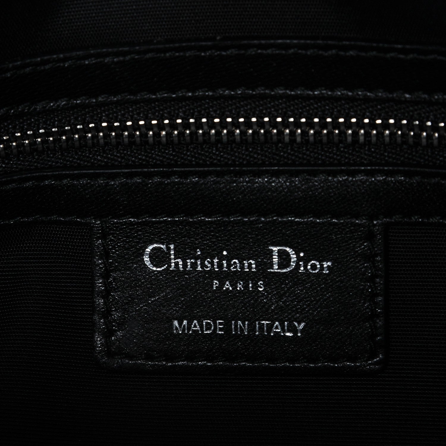 Christian Dior Lambskin Cannage Medium Granville Tote Black 6 of 8