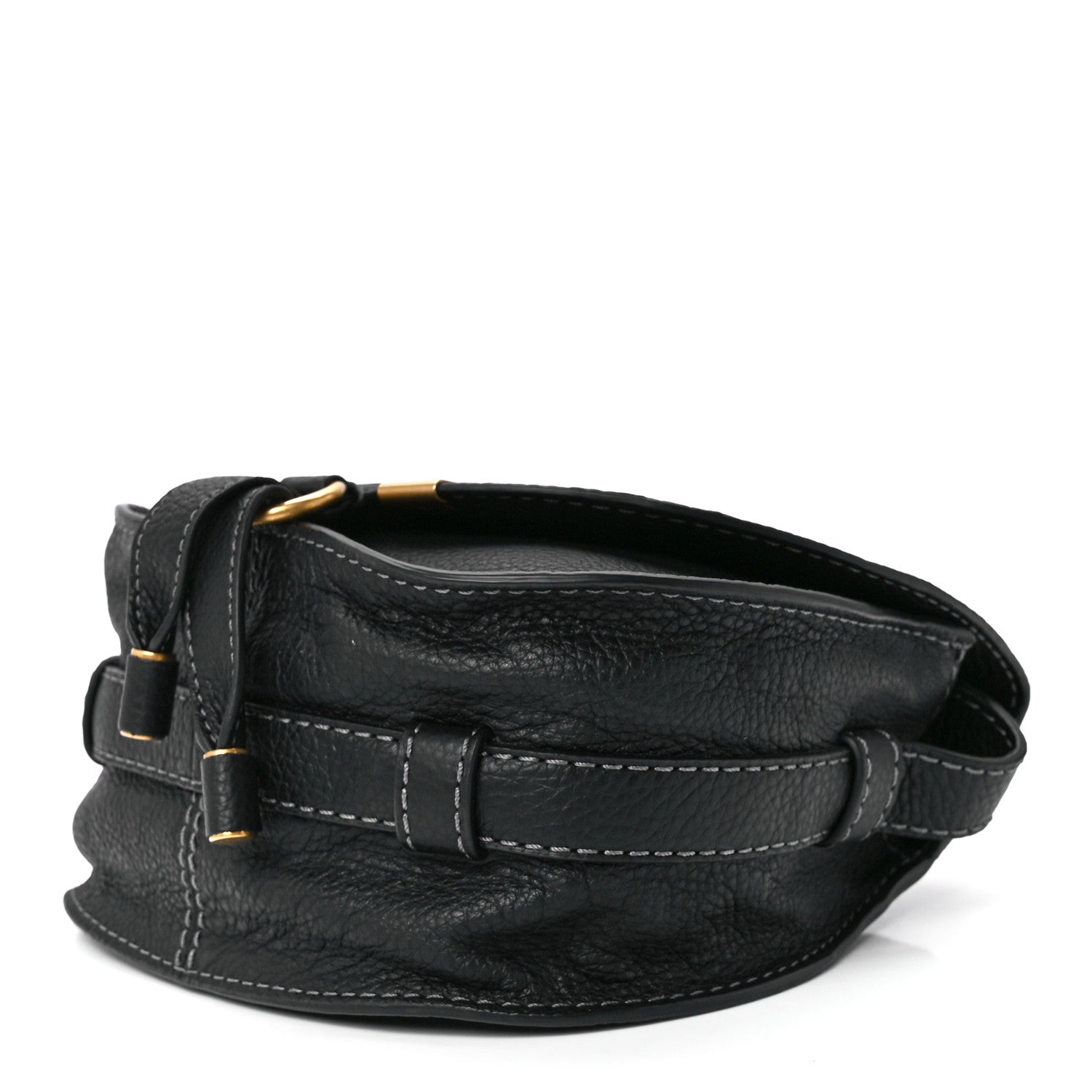 Chloe Calfskin Mini Marcie Round Crossbody Bag Black 10 of 12