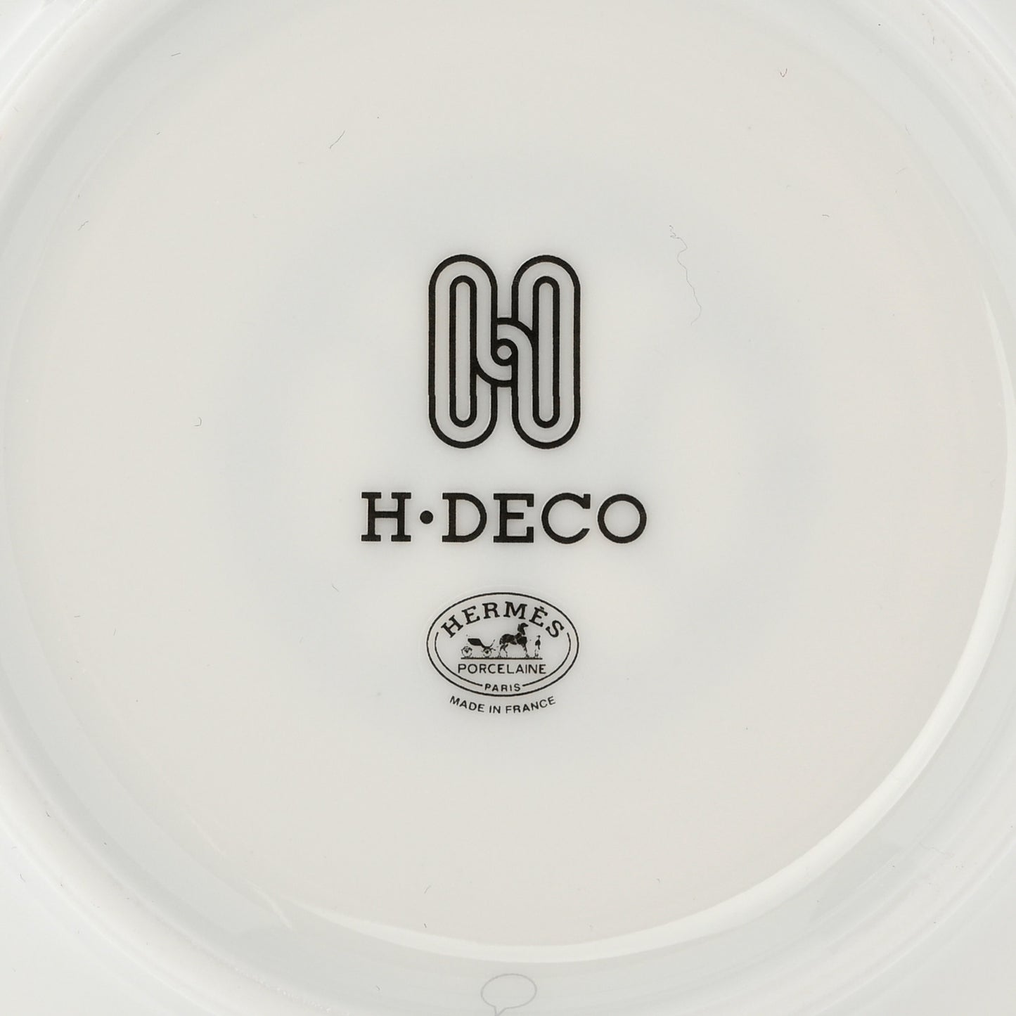 Porcelain H Deco Breakfast Cup and Saucer