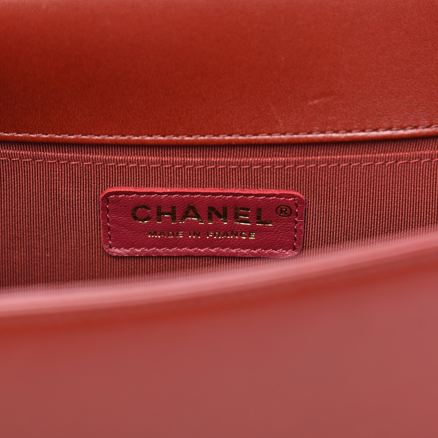 Chanel Lambskin Quilted Medium Boy Flap Burgundy 6 of 14