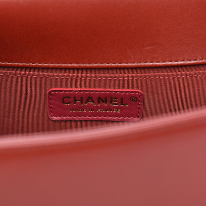 Chanel Lambskin Quilted Medium Boy Flap Burgundy 6 of 14