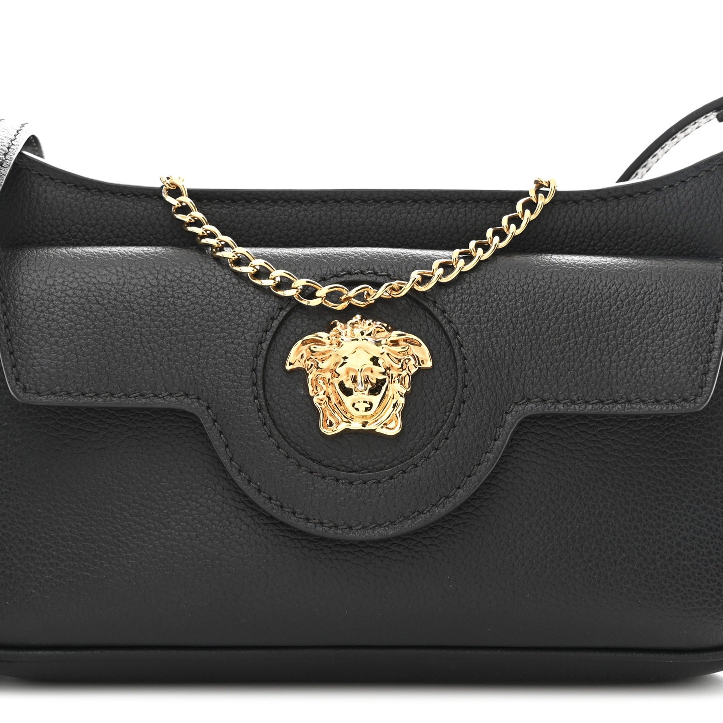 Grained Calfskin La Medusa Mini Bag Black