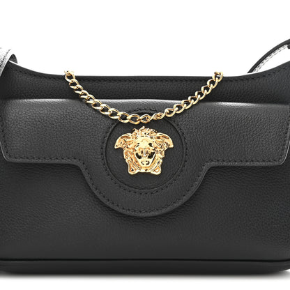 Versace Grained Calfskin La Medusa Mini Bag Black 8 of 11