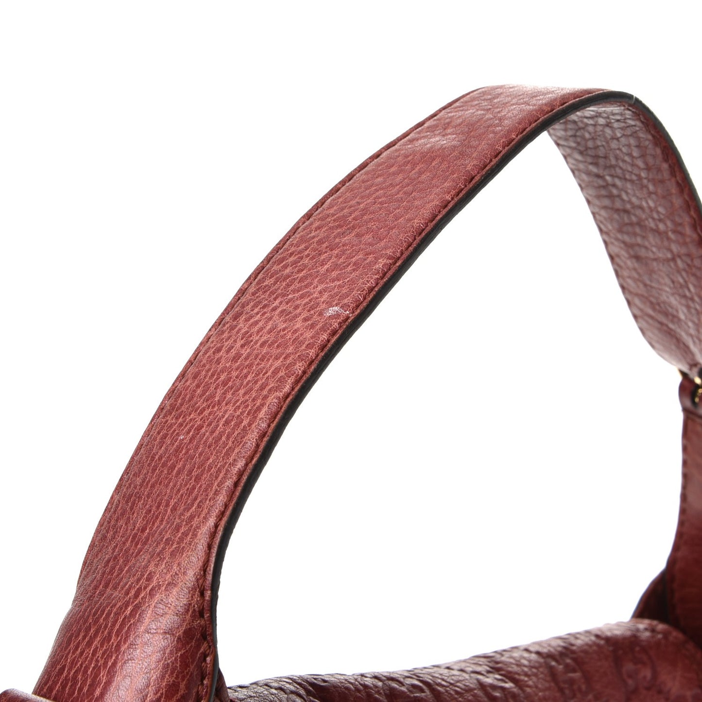 Guccissima Large New Pelham Satchel Red
