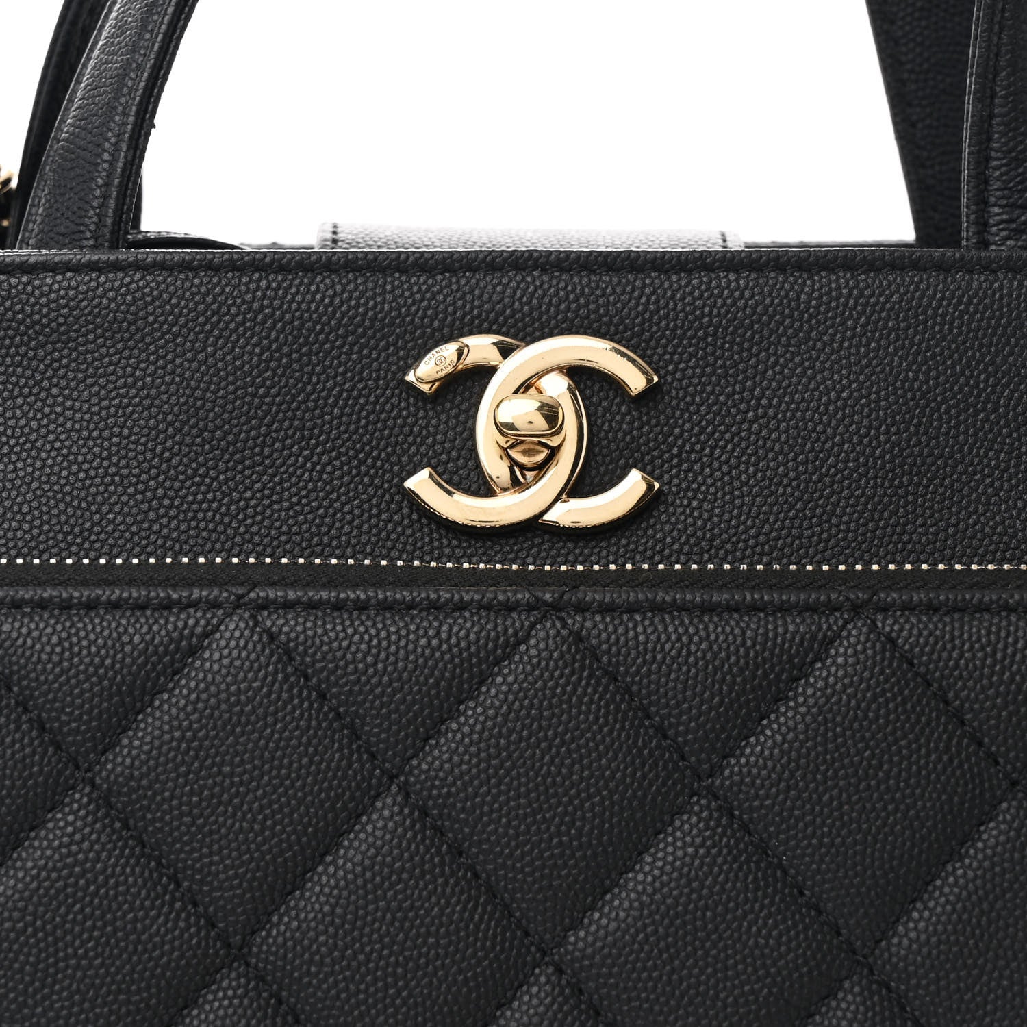 Chanel Caviar Quilted Large Business Affinity Shopping Bag Black 8 of 12