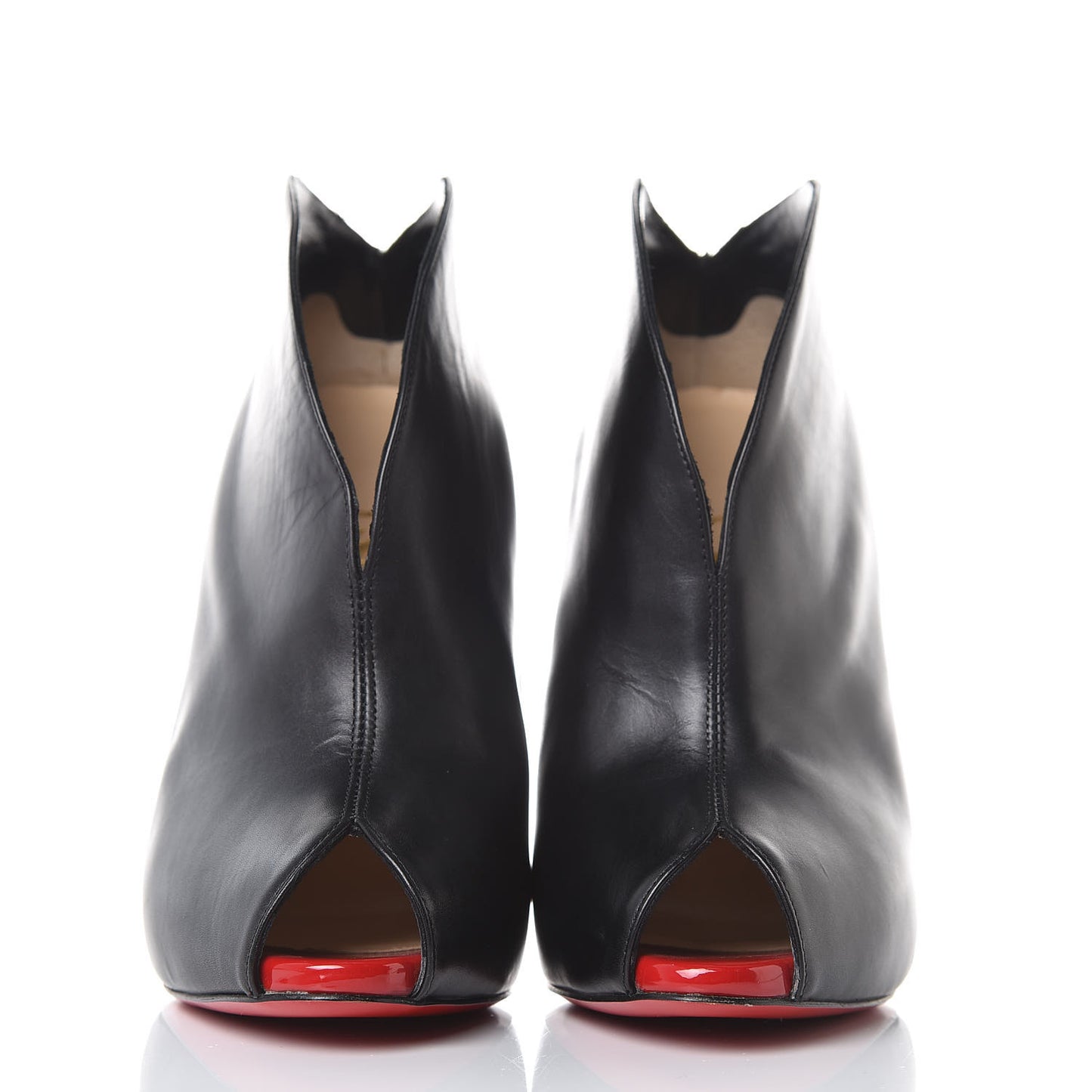 Shiny Calfskin Chester Fille 120 Ankle Bootie 38.5 Black