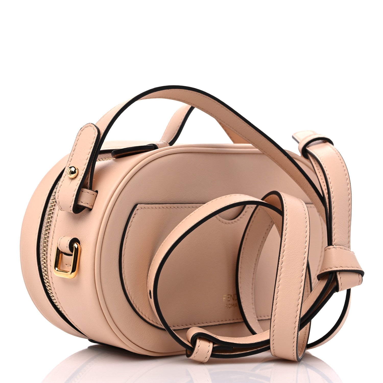 Fendi Vitello Grace Matte O'Lock Mini Camera Case Light Rose 3 of 9