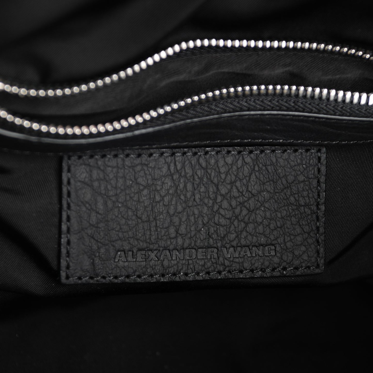 Pebbled Lambskin Inside Out Rockie Black Clear Resin Hardware