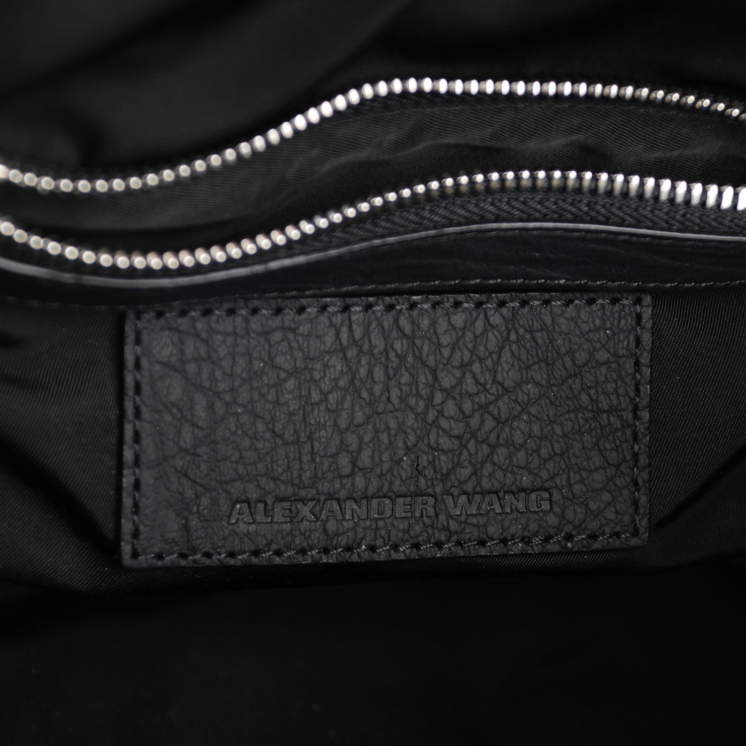 Alexander Wang Pebbled Lambskin Inside Out Rockie Black Clear Resin Hardware 6 of 8