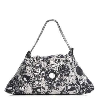 Chanel Satin Quilted Large Kaleidoscope Tote Black 1 of 8