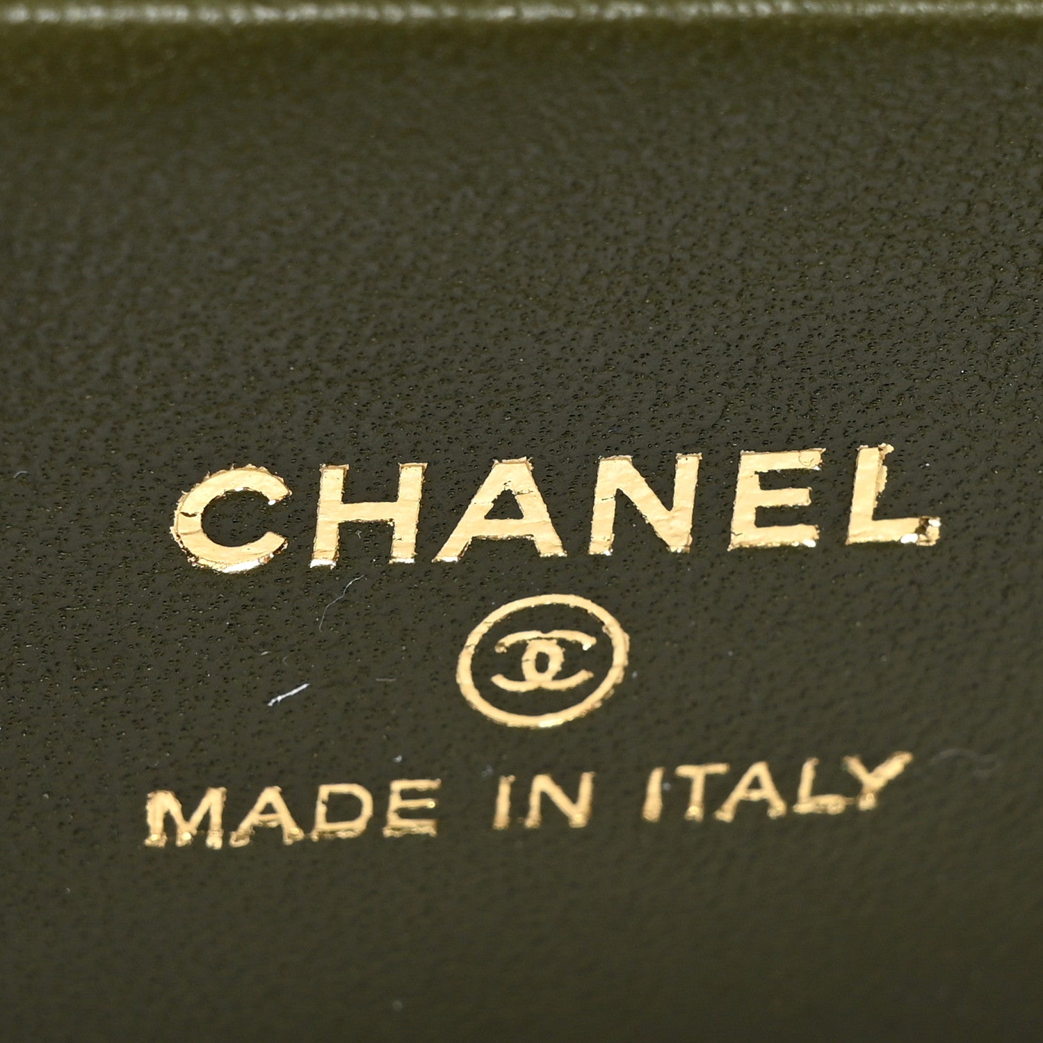 Chanel Lambskin Quilted Pick Me Up Vanity Case Khaki 6 of 10