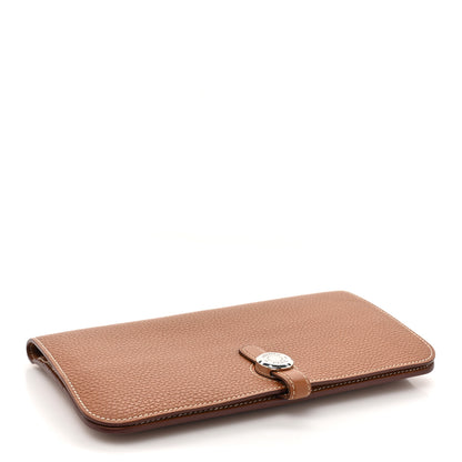 Hermes Togo Dogon Recto Verso Wallet Gold 4 of 9