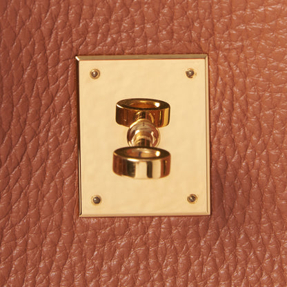 Hermes Taurillon Clemence Birkin 35 Gold 23 of 33