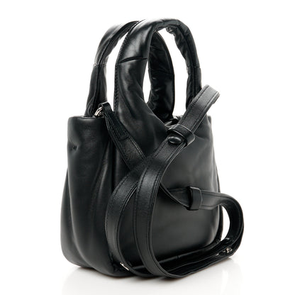 Prada Nappa Soft Padded Small Double Handled Shoulder Bag Black 3 of 10