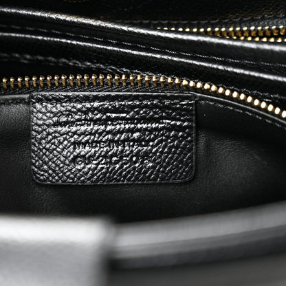 Salvatore Ferragamo Hammered Calfskin Vara Bow Chain Tote Black 7 of 10