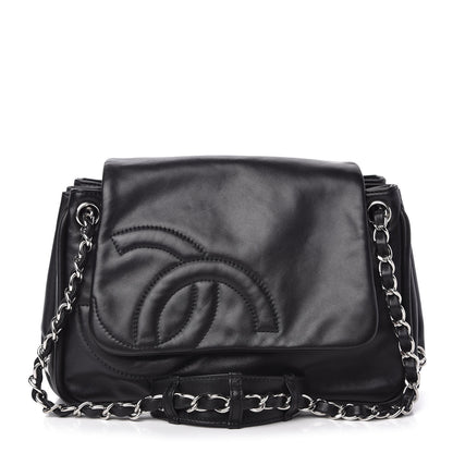 Chanel Calfskin Diagonal Ligne Flap Black 1 of 9