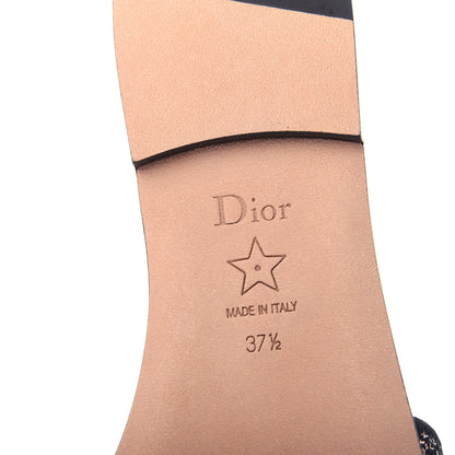 Christian Dior Canvas Metallic Embroidered Dway Mules Slide Sandals 37.5 Multicolor 9 of 11