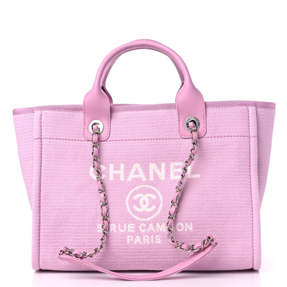 Chanel Mixed Fibers Small Deauville Tote Pink 3 of 11