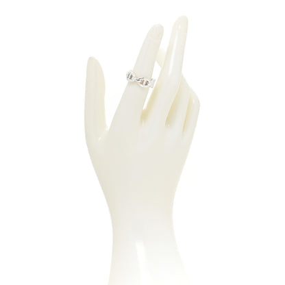 Hermes Sterling Silver PM Chaine d'Ancre Enchainee Band Ring 52 6 2 of 7