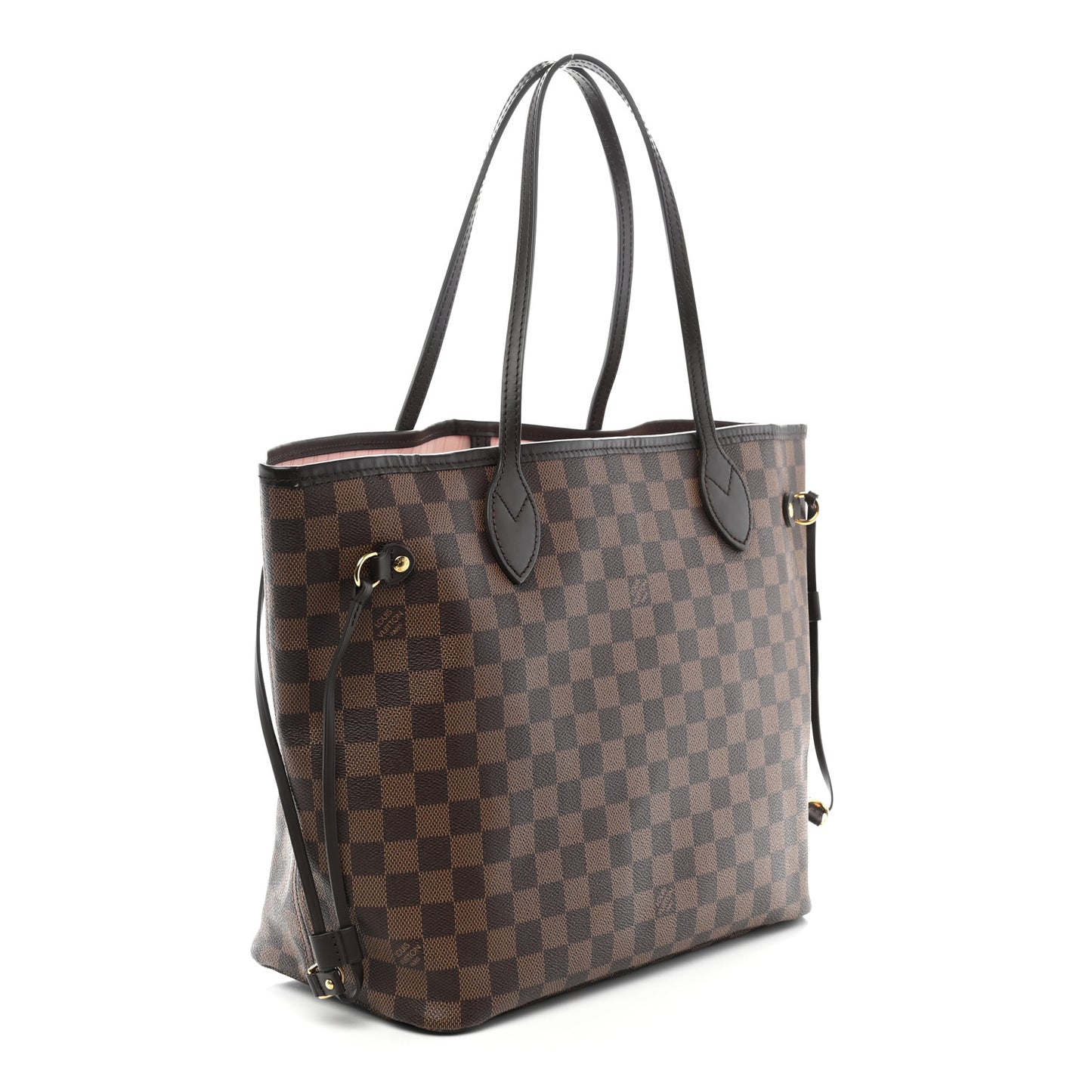 Damier Ebene Neo Neverfull MM Rose Ballerine