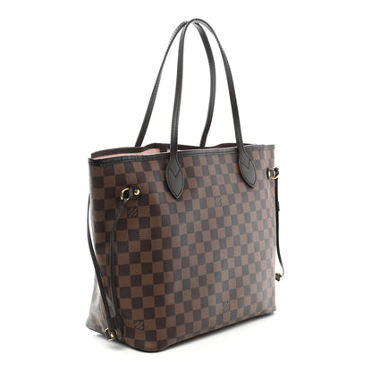 Louis Vuitton Damier Ebene Neo Neverfull MM Rose Ballerine 4 of 13
