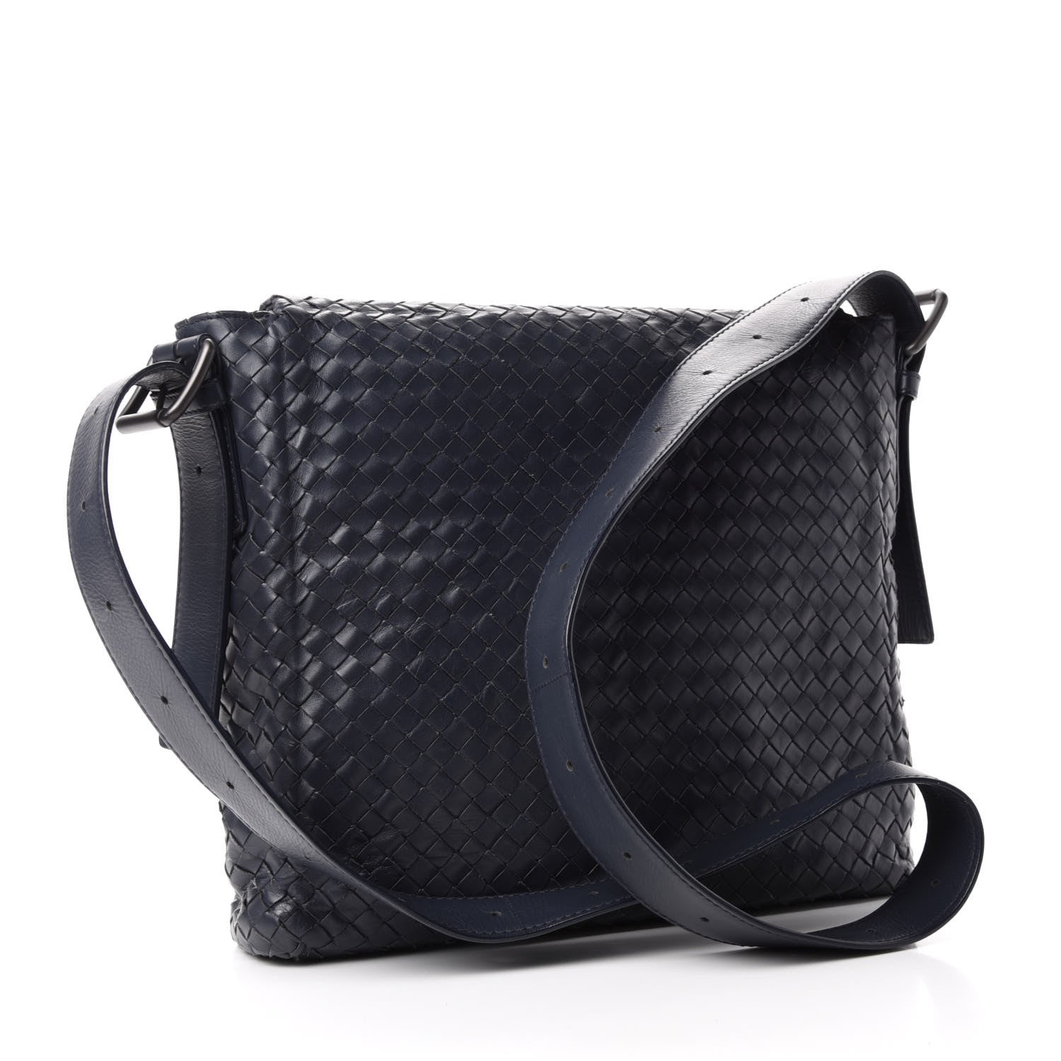 Bottega Veneta Nappa Intrecciato Messenger Bag Tourmaline 3 of 13