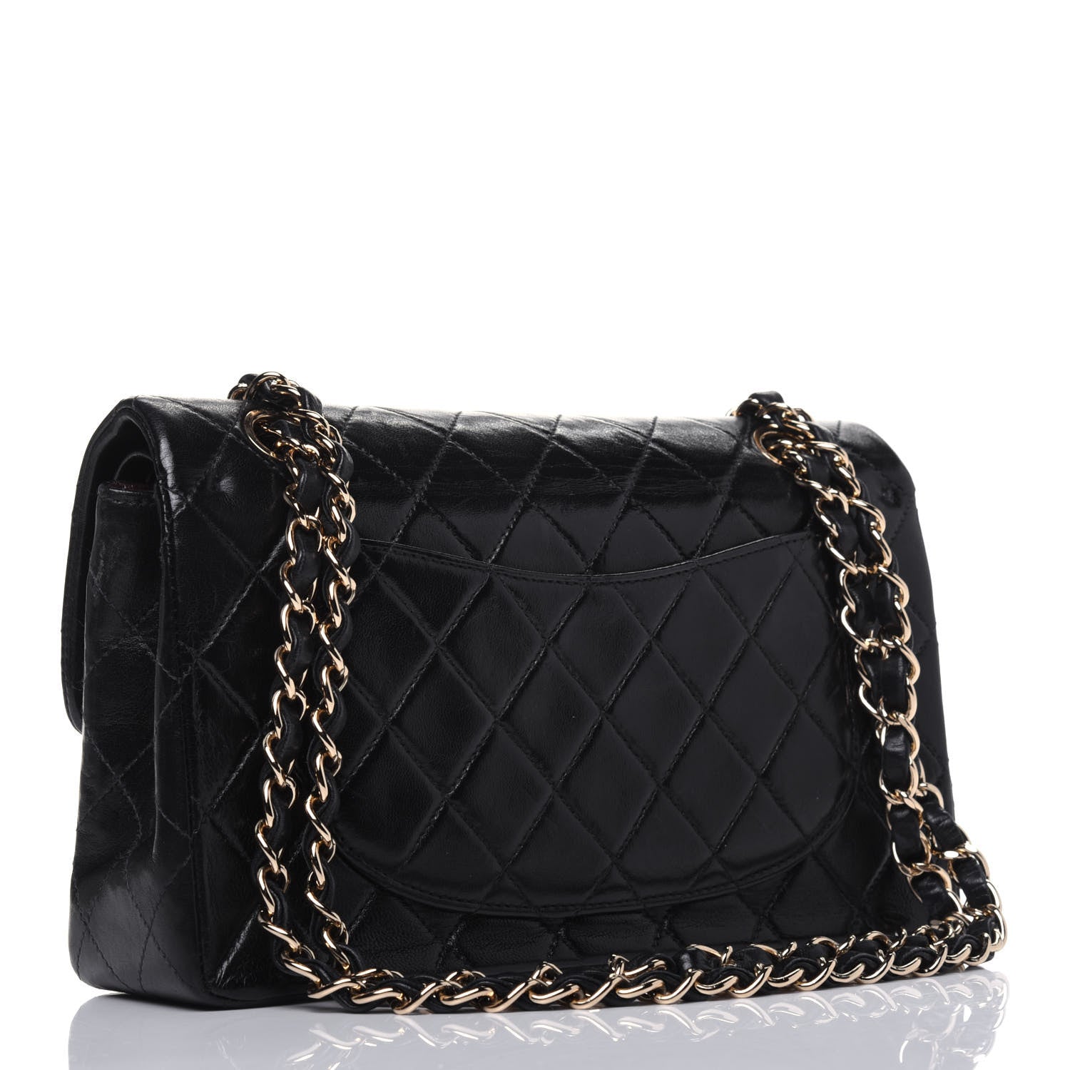 Chanel Lambskin Quilted Small Double Flap Black 3 of 18