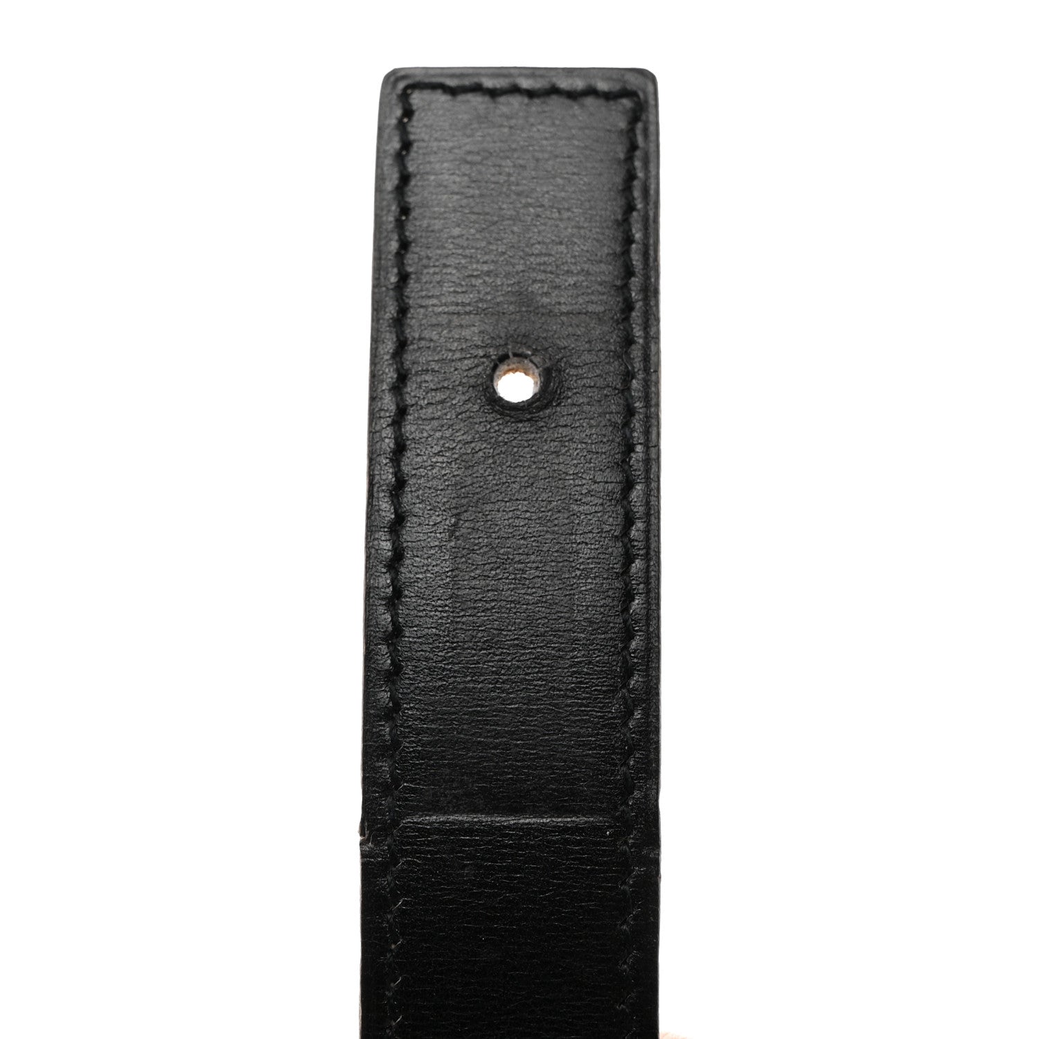 Hermes Box Courchevel 32mm Constance H Belt 75 75 30 Black Gold 5 of 9