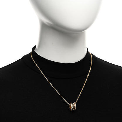 Bulgari 18K Yellow Gold Diamond .38ctw B.Zero1 Rock Pendant Necklace 2 of 5
