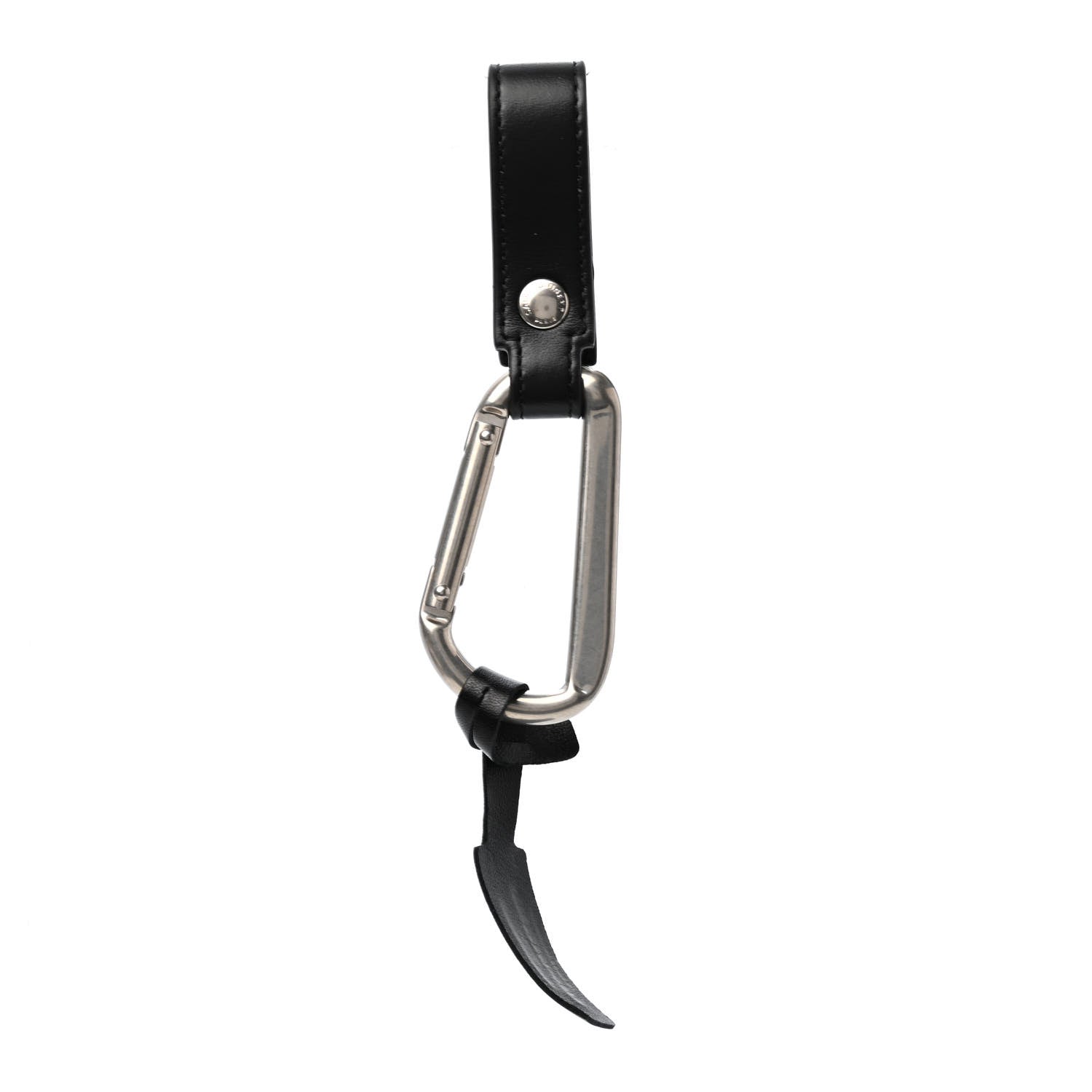 Saint Laurent Calfskin Monogram Key Ring Black 1 of 4