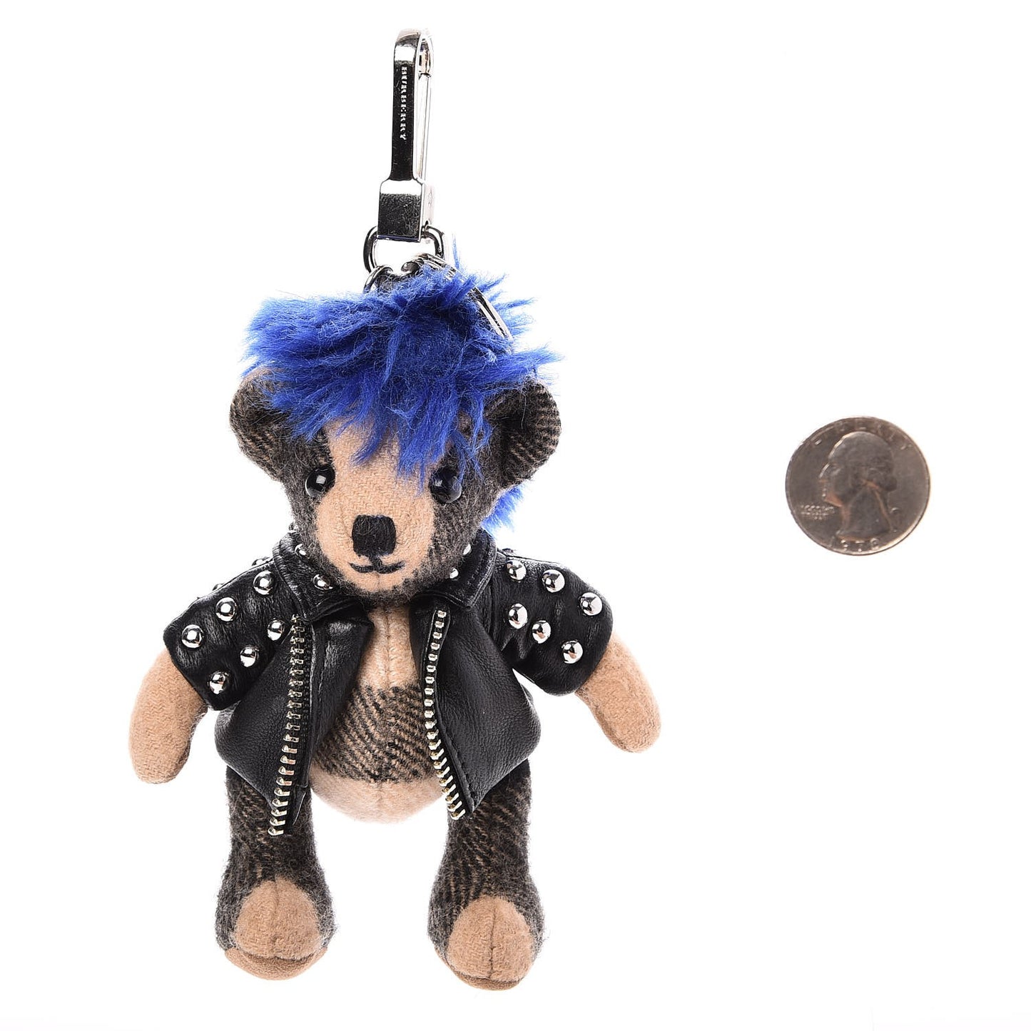 Cashmere Thomas Punk Teddy Bear Keychain Charm Camel