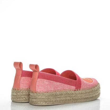 Louis Vuitton Canvas Blue Shore Espadrille Flats 35 Corail 4 of 7